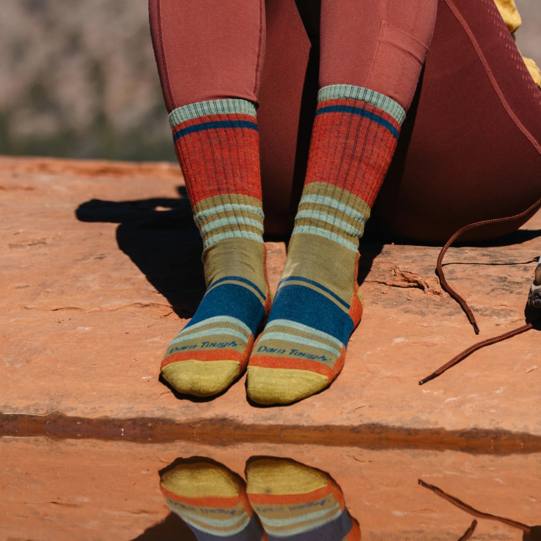 WOMEN'S HER SPUR LIGHTWEIGHT BOOT SOCKS-Socks & Footwear-DARN TOUGH-Coriander