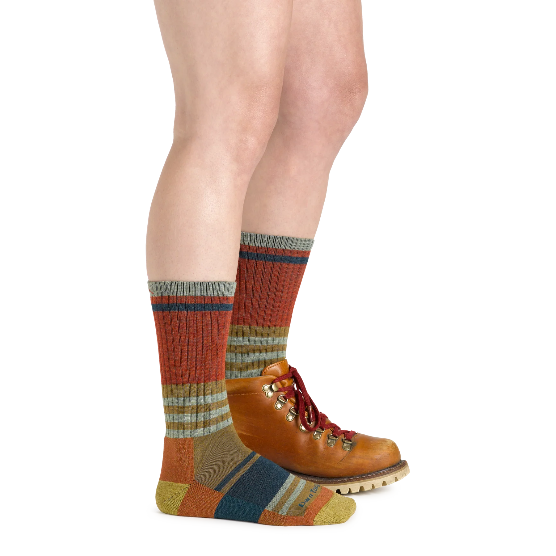 WOMEN'S HER SPUR LIGHTWEIGHT BOOT SOCKS-Socks & Footwear-DARN TOUGH-Coriander
