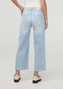 WOMEN'S JEAN | PERFORMANCE HIGH RISE WIDE LEG CROP-Denim-DUER-Coriander