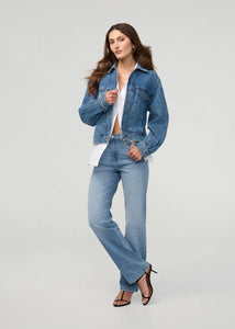 WOMEN'S JEANS | PERFORMANCE HIGH RISE STRAIGHT LEG-Denim-DUER-26-31-CURRENT-Coriander