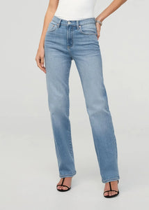 WOMEN'S JEANS | PERFORMANCE HIGH RISE STRAIGHT LEG-Denim-DUER-Coriander