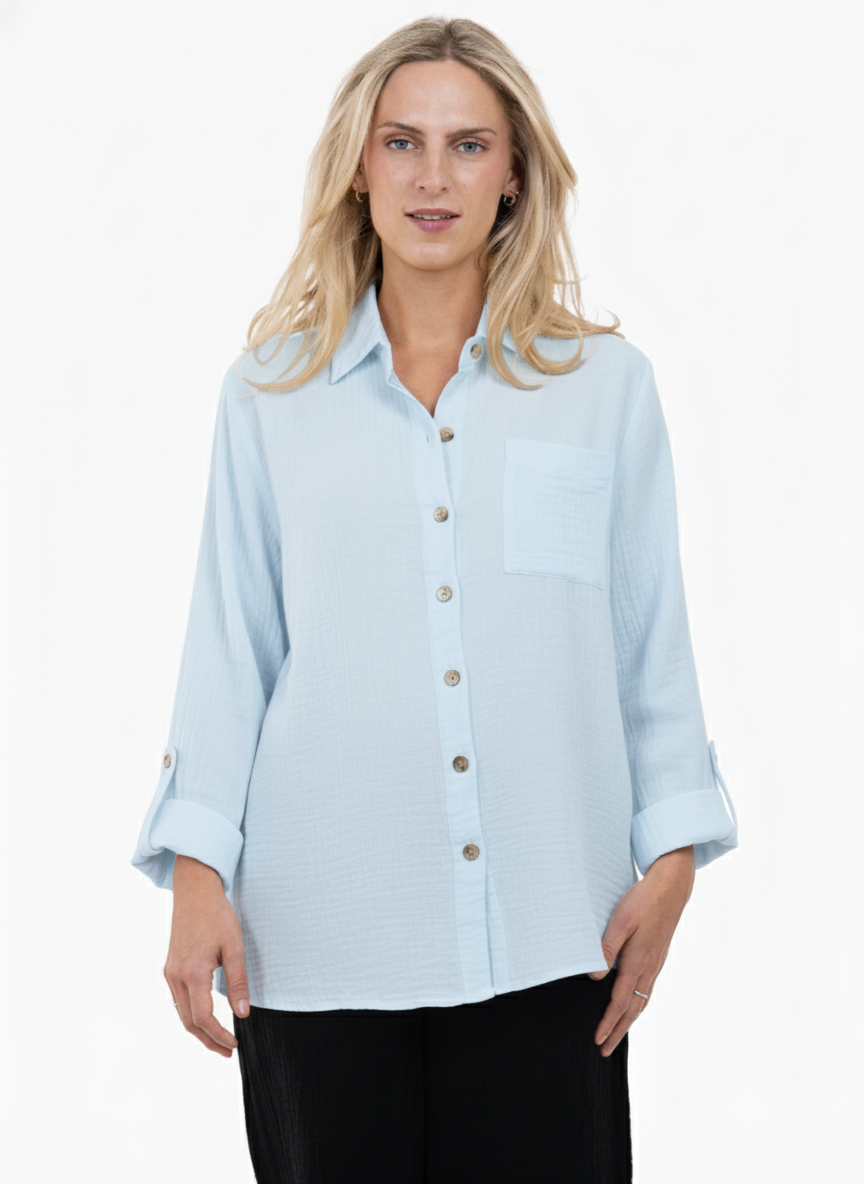 WOMEN'S L/S SHIRT | KESHA-Top-SHANNON PASSERO-XSMALL-CLOUD-Coriander