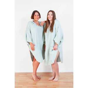 WOMEN'S MUSLIN PONCHO | THE COCOON-Jackets & Sweaters-TOFINO TOWEL-Coriander