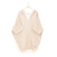 WOMEN'S MUSLIN PONCHO | THE COCOON-Jackets & Sweaters-TOFINO TOWEL-ONE-TAN-Coriander