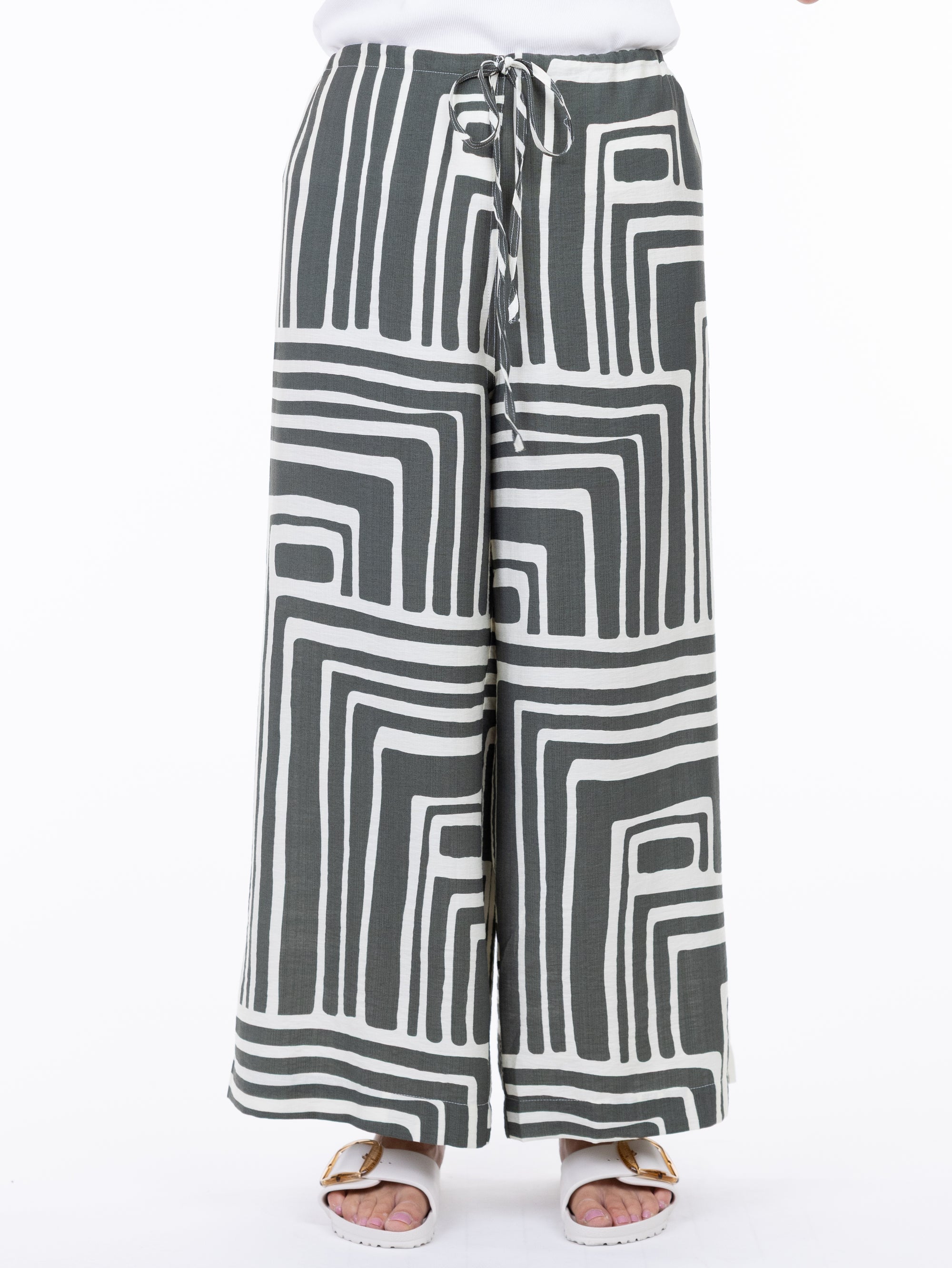 WOMEN'S PANT | RILEY-Bottoms-SHANNON PASSERO-SMALL-ADVENTURE PRINT-OLIV-Coriander