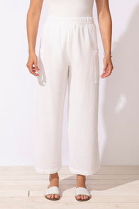 WOMEN'S PANTS | CROP POCKET FLOOD-Bottoms-ESCAPE-Coriander