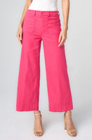 WOMEN'S PANTS | CROP WIDE LEG-Bottoms-LIVERPOOL-6-DIVA PINK-Coriander