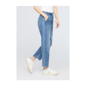 WOMEN'S PERFORMANCE DENIM LITE HARBOUR PANT-Denim-DUER-Coriander