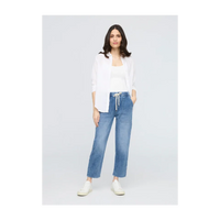 WOMEN'S PERFORMANCE DENIM LITE HARBOUR PANT-Denim-DUER-Coriander