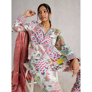 WOMEN'S PJ SET | NINA-Loungewear-WHITE STUFF-Coriander