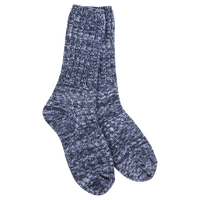 WOMEN'S RAGG CREW SOCKS | DENIM-Socks & Footwear-WORLD'S SOFTEST-Coriander