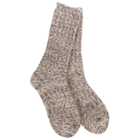 WOMEN'S RAGG CREW SOCKS | NUTTY-Socks & Footwear-WORLD'S SOFTEST-Coriander