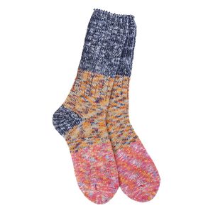 WOMEN'S RAGG CREW SOCKS-Socks-WORLD'S SOFTEST-ENCHANTED-Coriander