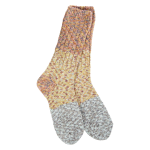 WOMEN'S RAGG CREW SOCKS-Socks-WORLD'S SOFTEST-FELICITY-Coriander