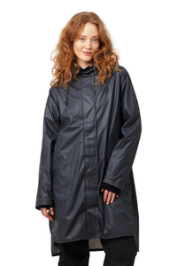 WOMEN'S RAINCOAT | RAIN71: DARK INDIGO-Jackets & Sweaters-ILSE JACOBSEN-36-DARK INDIGO 660-Coriander