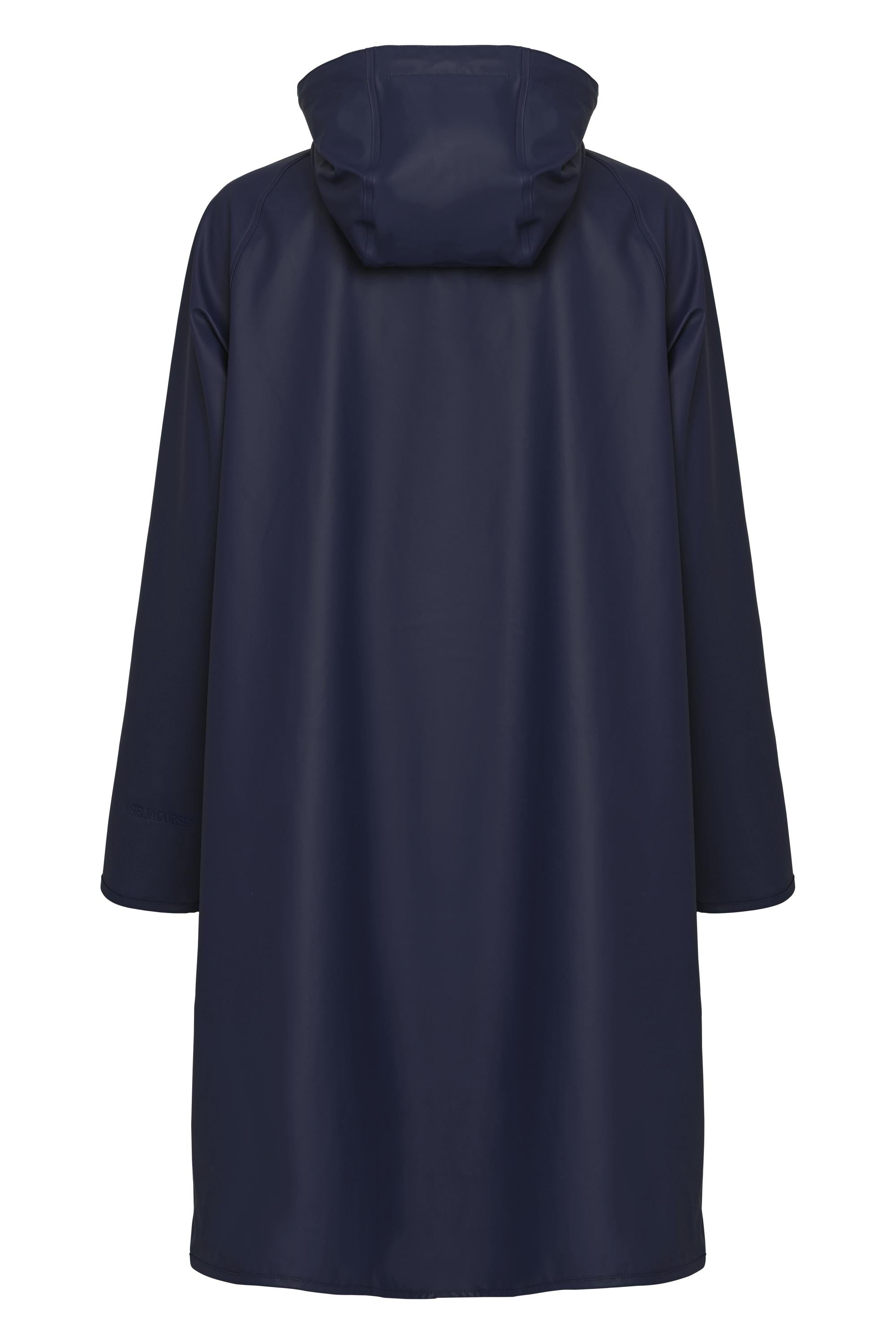 WOMEN'S RAINCOAT | RAIN71: DARK INDIGO-Jackets & Sweaters-ILSE JACOBSEN-Coriander