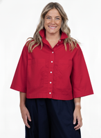 WOMEN'S SHIRT | ALESSIA-Tops-SHANNON PASSERO-XSMALL-RUBY-Coriander