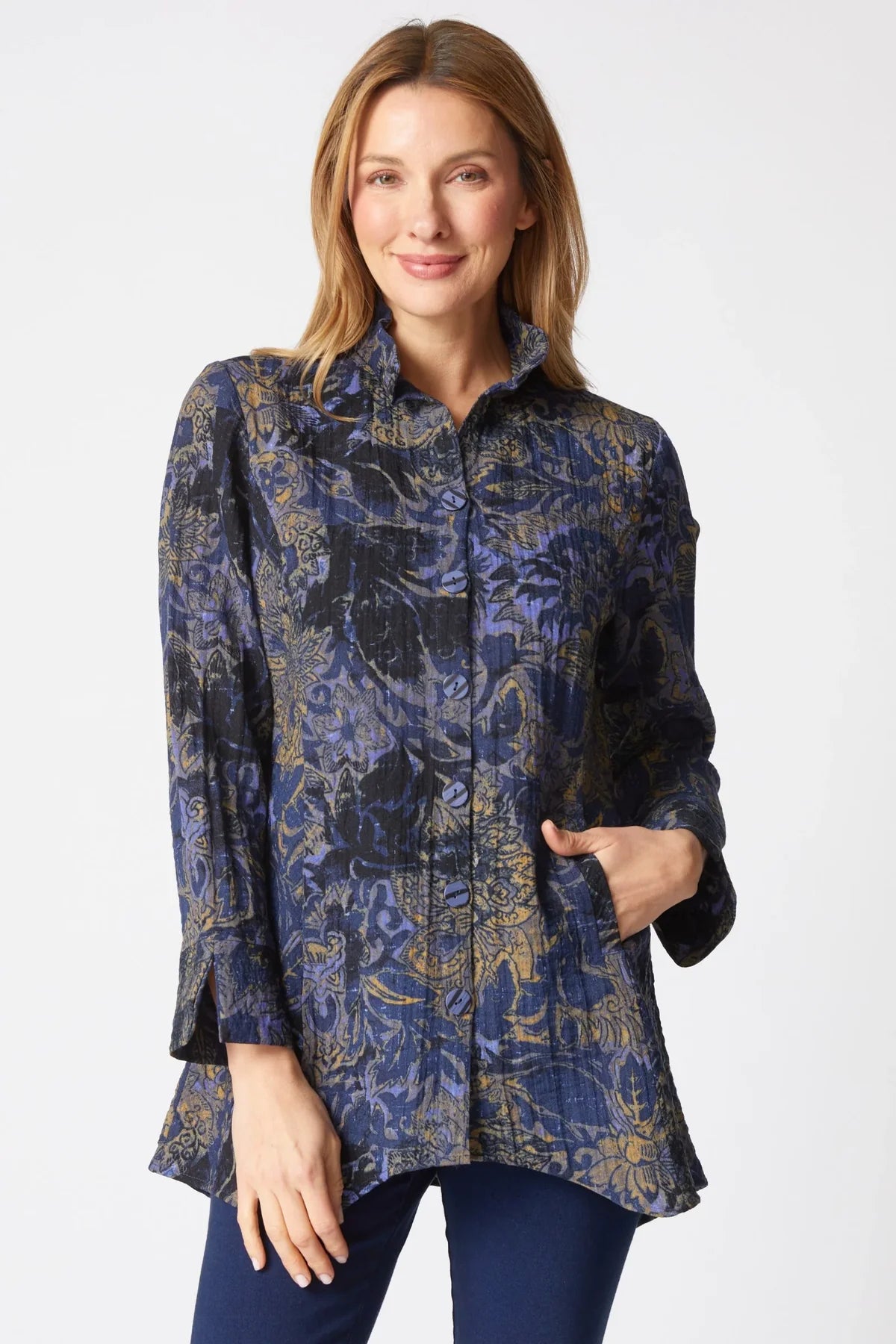 WOMEN'S SHIRT | ARTIST: MIDNIGHT-Tops-HABITAT-SMALL-MIDNIGHT-Coriander