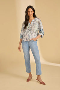 WOMEN'S SHIRT | BRACELET SLEEVE PRINTED-Tops-FRENCH DRESSING JEANS-Coriander
