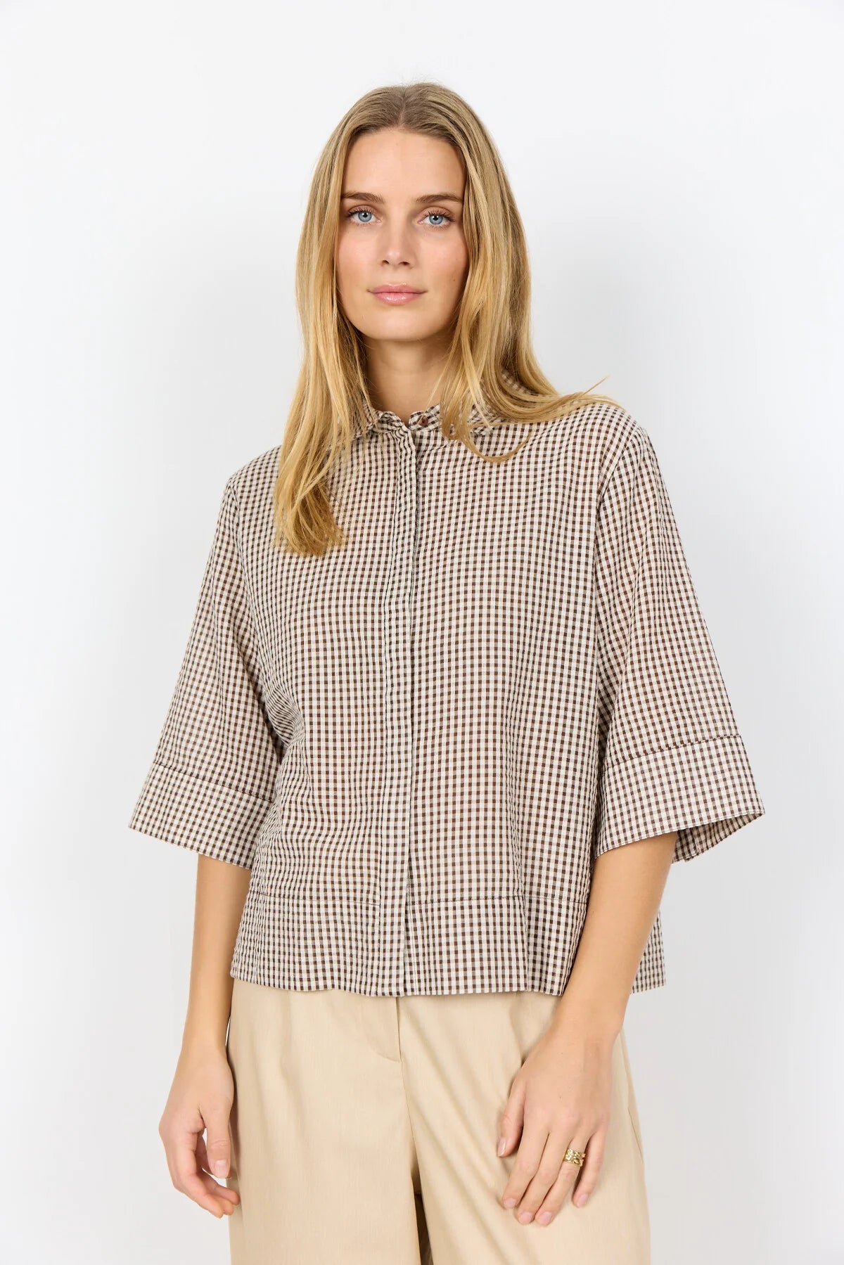 WOMEN'S SHIRT | CANELITA: ROCKY ROAD-Top-SOYACONCEPT-SMALL-ROCKY ROAD-Coriander