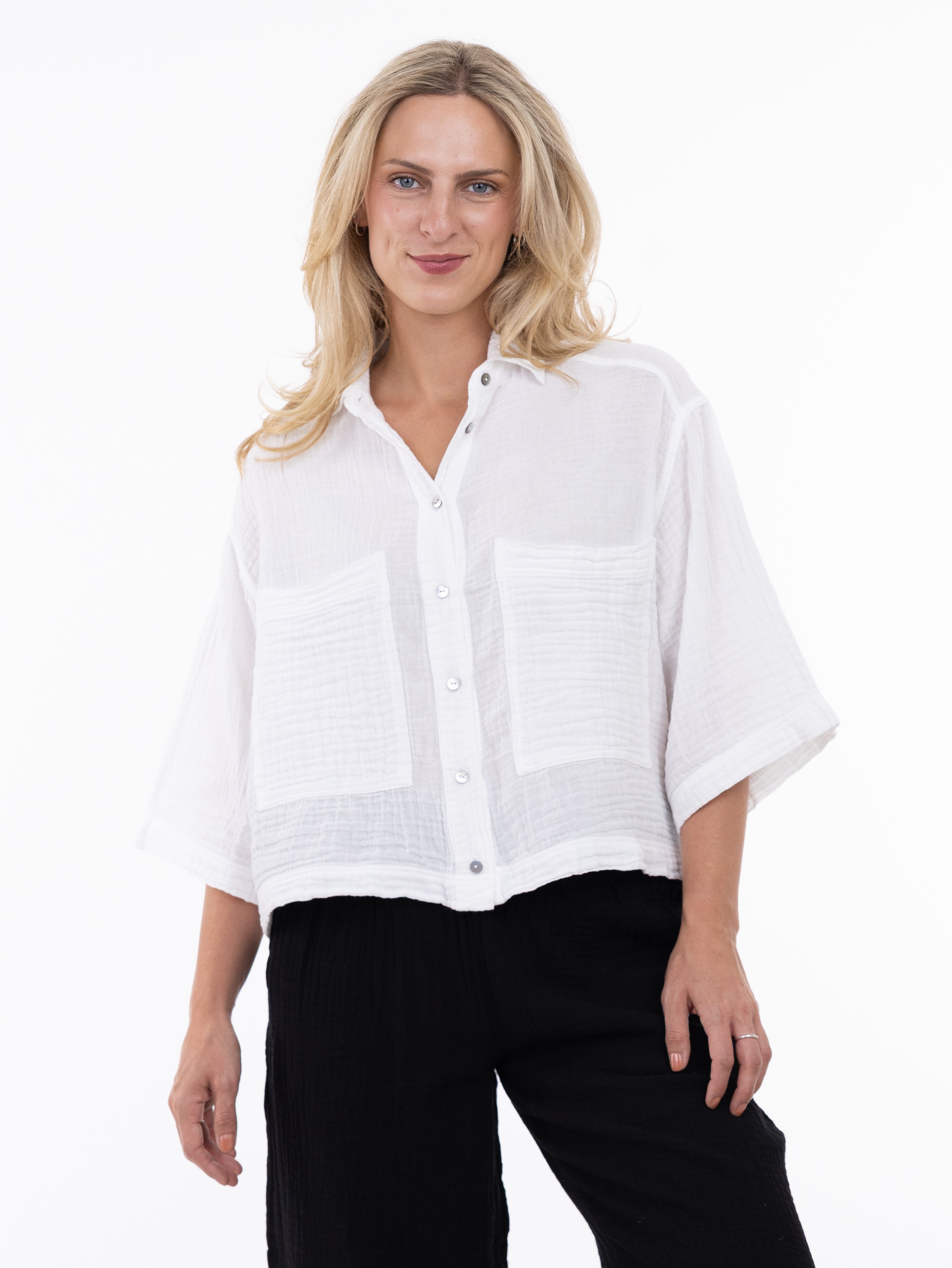 WOMEN'S SHIRT | GALE-Top-SHANNON PASSERO STORE-XSMALL-WHITE-Coriander