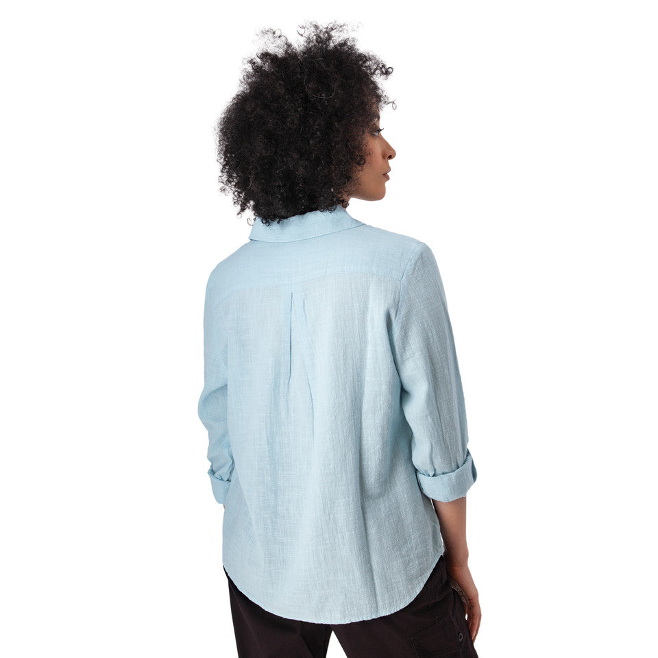 WOMEN'S SHIRT | LAKEN POPOVER-Top-AVENTURA-Coriander