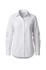 WOMEN'S SHIRT | PLEATED SLEEVE BUTTON UP-Top-LIVERPOOL-Coriander