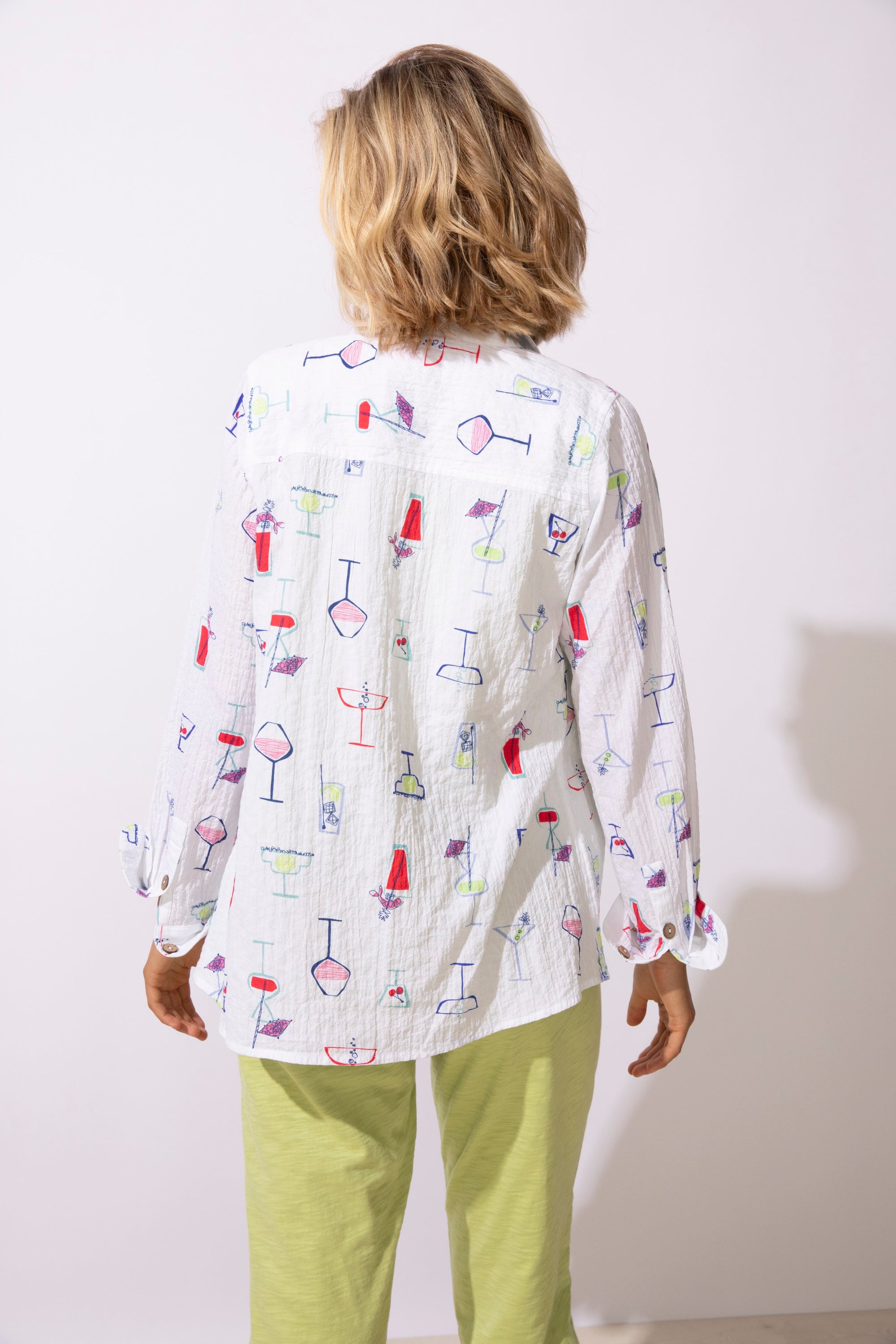 WOMEN'S SHIRT | POOL PARTY-Top-ESCAPE-Coriander