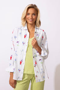 WOMEN'S SHIRT | POOL PARTY-Top-ESCAPE-Coriander