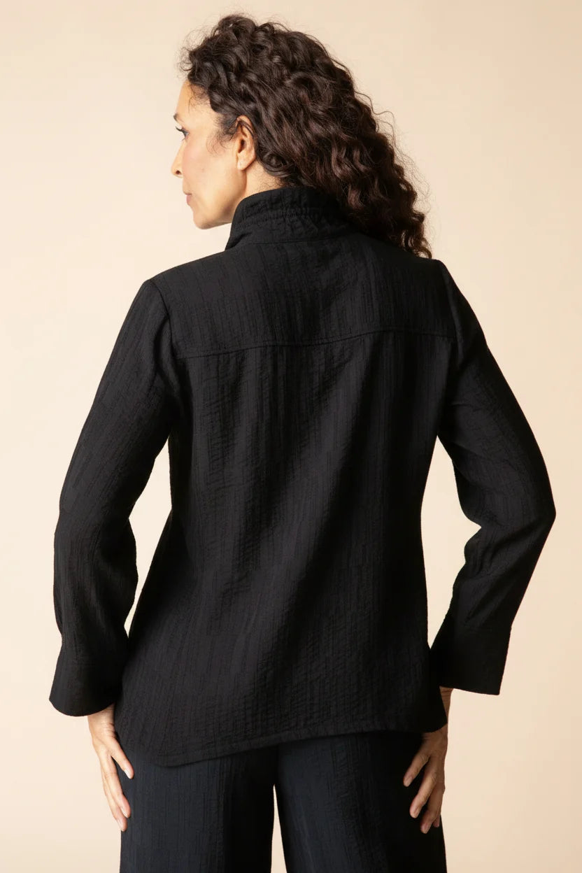 WOMEN'S SHIRT | RUCHED COLLAR