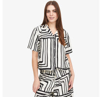 WOMEN'S SHIRT | SUNRISE BUTTON UP-Tops-SHANNON PASSERO-XSMALL-ADVENTURE PRINT-BLK-Coriander