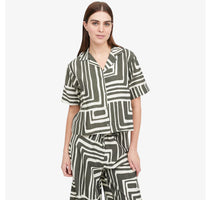 WOMEN'S SHIRT | SUNRISE BUTTON UP-Tops-SHANNON PASSERO-XSMALL-ADVENTURE PRINT-OLIV-Coriander