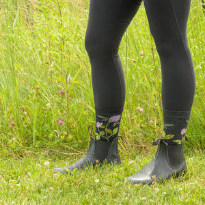 WOMEN'S SOCKS | BLOSSOM CREW-Socks & Footwear-DARN TOUGH-Coriander