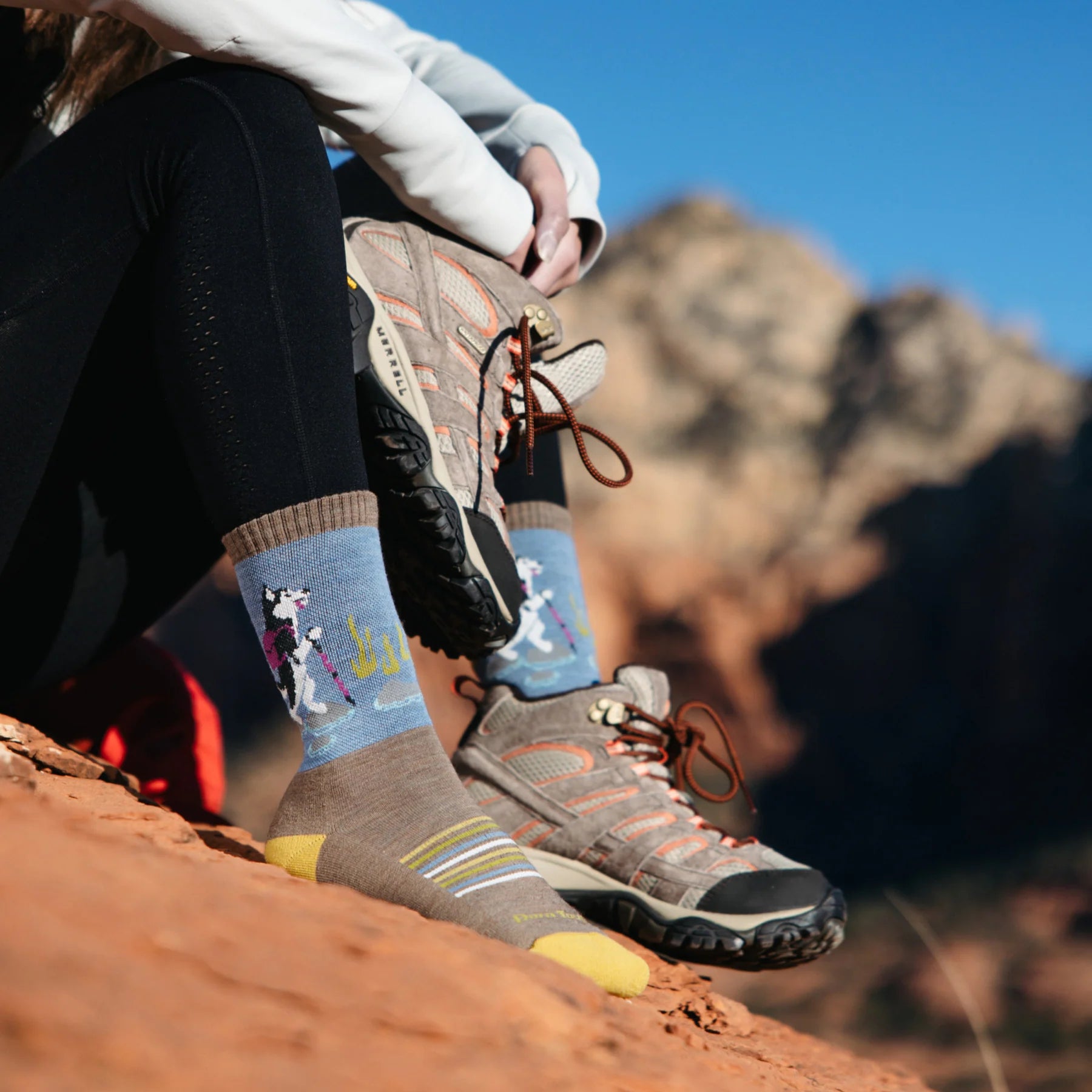 WOMEN'S SOCKS | CRITTER CLUB MICRO CREW-Socks & Footwear-DARN TOUGH-Coriander