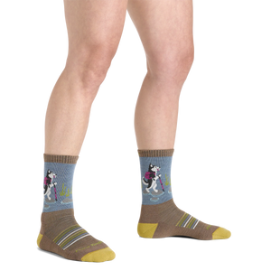 WOMEN'S SOCKS | CRITTER CLUB MICRO CREW-Socks & Footwear-DARN TOUGH-Coriander