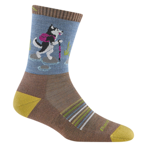 WOMEN'S SOCKS | CRITTER CLUB MICRO CREW-Socks & Footwear-DARN TOUGH-MEDIUM-BARK-Coriander