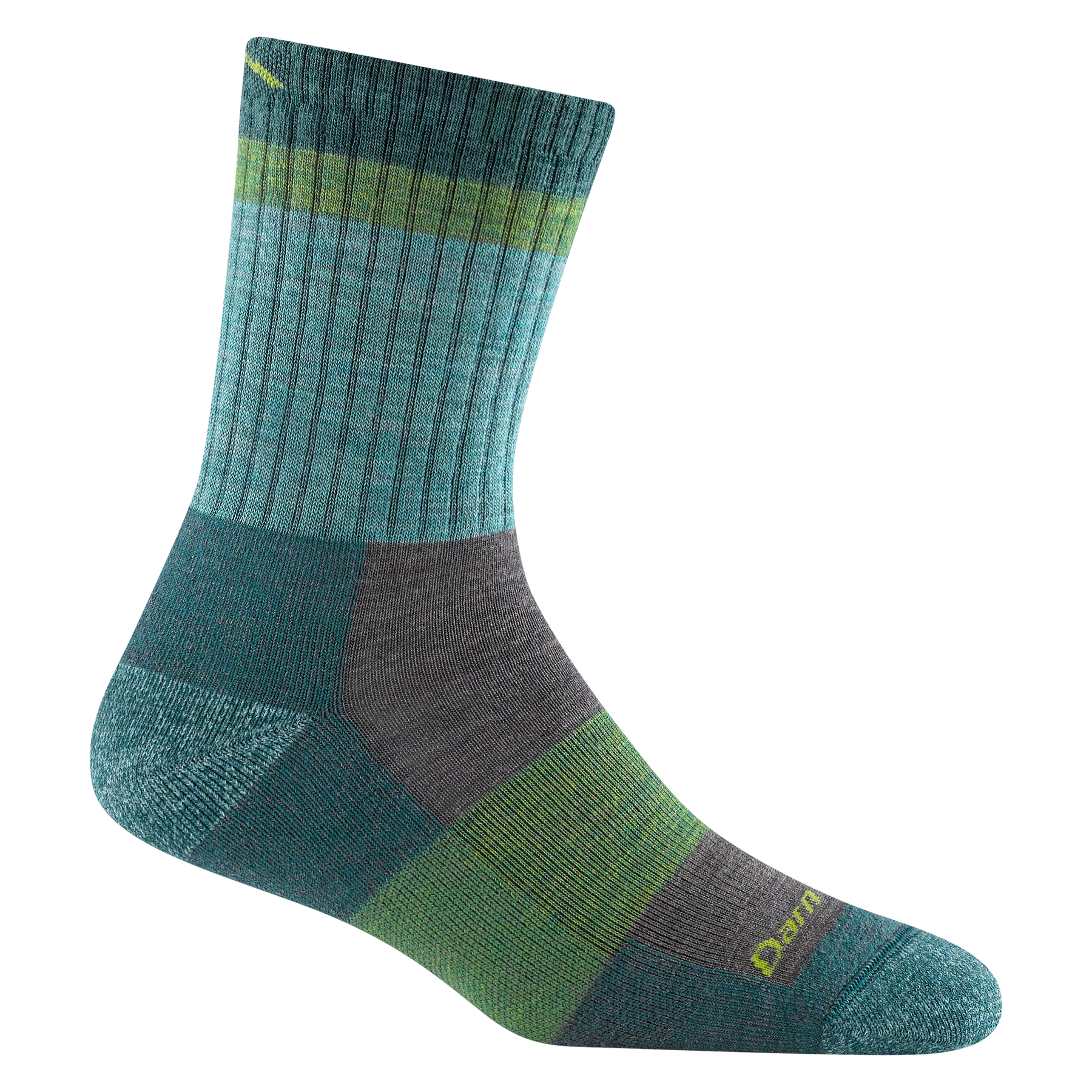 WOMEN'S SOCKS | HEADY BETTY MICRO CREW-Socks & Footwear-DARN TOUGH-SMALL-AQUA-Coriander