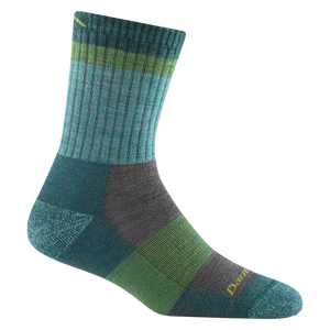 WOMEN'S SOCKS | HEADY BETTY MICRO CREW-Socks & Footwear-DARN TOUGH-SMALL-AQUA-Coriander