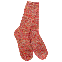 WOMEN'S SOCKS | MISSONI CREW: BRICK-Socks & Footwear-WORLD'S SOFTEST-Coriander