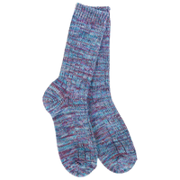 WOMEN'S SOCKS | MISSONI CREW: NEPTUNE-Socks & Footwear-WORLD'S SOFTEST-Coriander