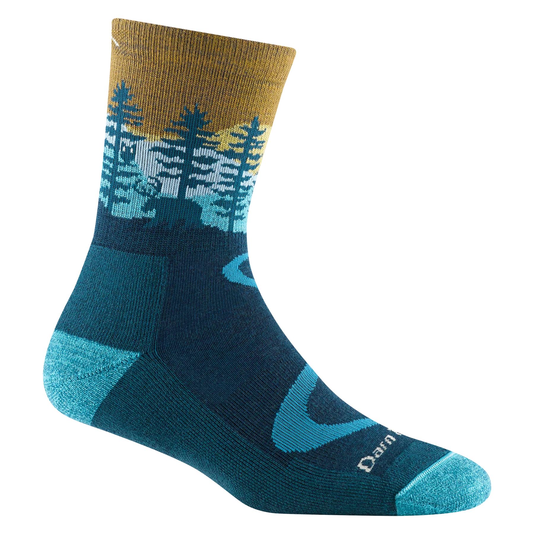 WOMEN'S SOCKS | NORTHWOODS MICRO CREW-Socks & Footwear-DARN TOUGH-MEDIUM-DARK TEAL-Coriander