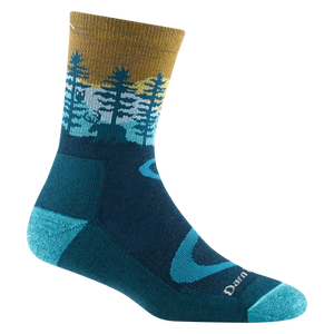WOMEN'S SOCKS | NORTHWOODS MICRO CREW-Socks & Footwear-DARN TOUGH-MEDIUM-DARK TEAL-Coriander