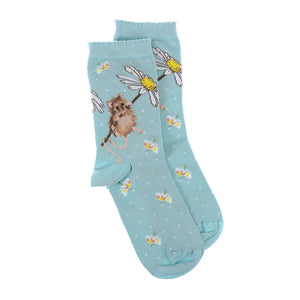 WOMEN'S SOCKS | OOPS A DAISY MOUSE-Socks & Footwear-WRENDALE DESIGNS-Coriander
