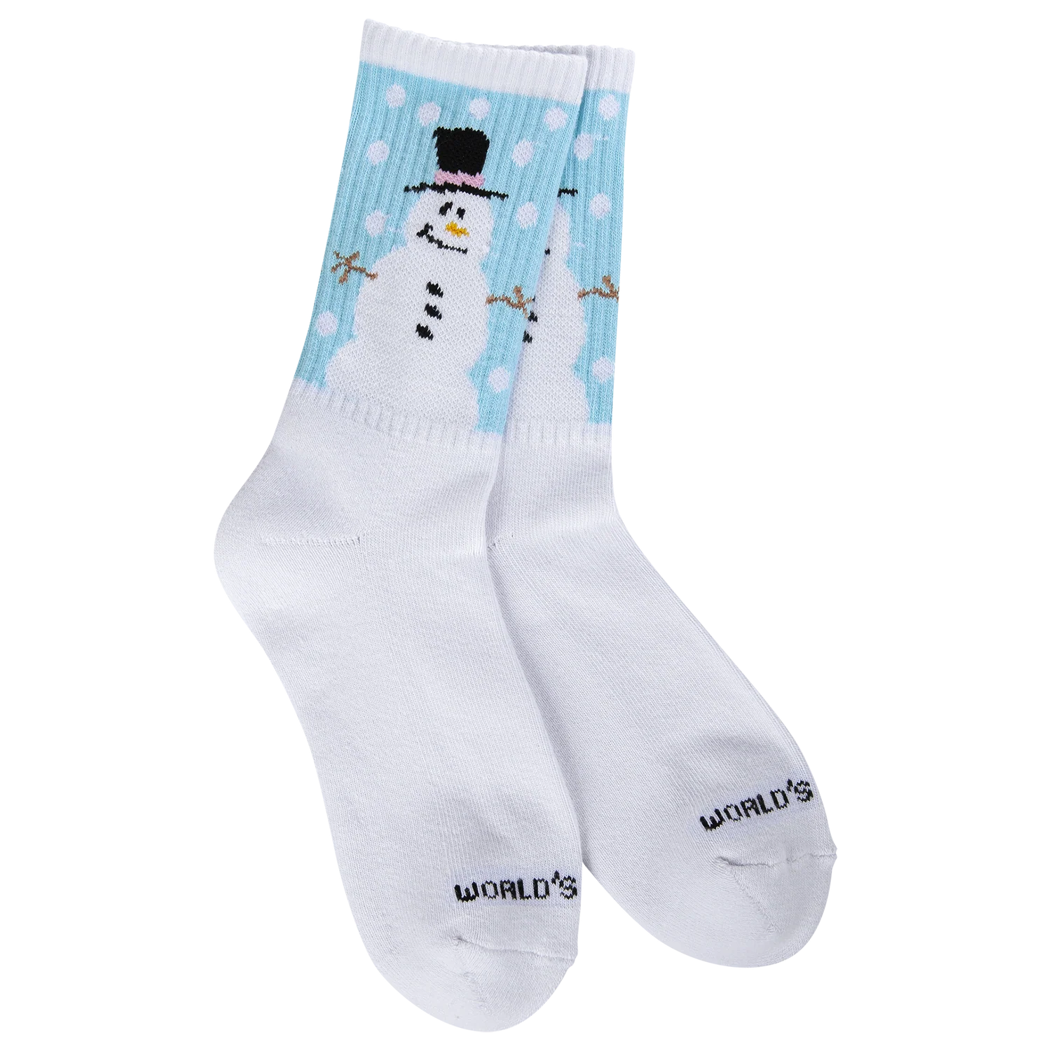 WOMEN'S SOCKS | SPORT MINI CREW: SNOWMAN-Socks & Footwear-WORLD'S SOFTEST-Coriander