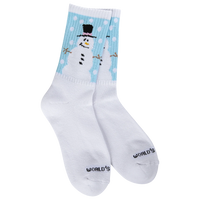WOMEN'S SOCKS | SPORT MINI CREW: SNOWMAN-Socks & Footwear-WORLD'S SOFTEST-Coriander