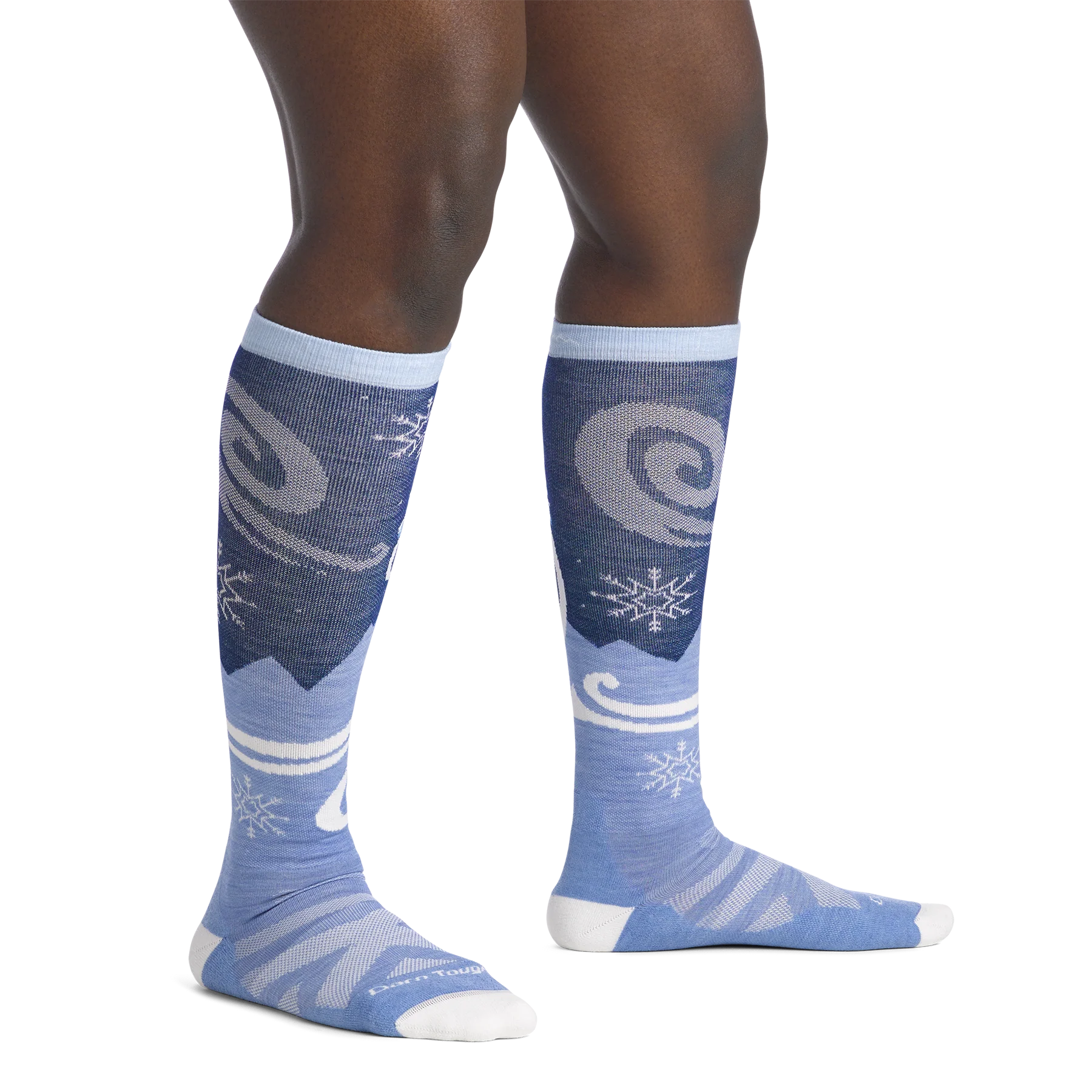 WOMEN'S SOCKS | SWIRLWIND OVER THE KNEE-Socks & Footwear-DARN TOUGH-Coriander