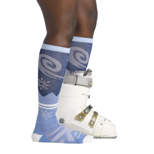 WOMEN'S SOCKS | SWIRLWIND OVER THE KNEE-Socks & Footwear-DARN TOUGH-Coriander