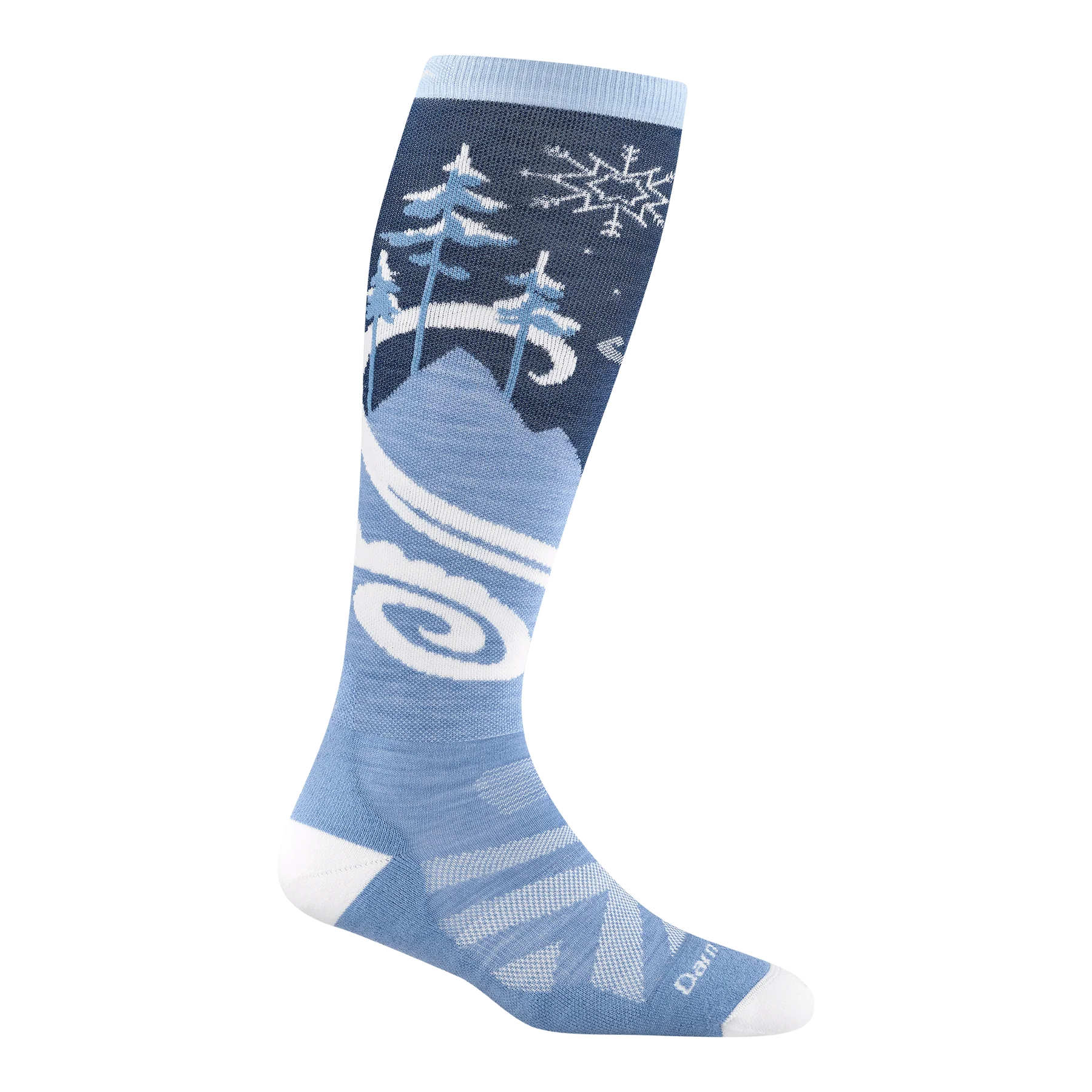WOMEN'S SOCKS | SWIRLWIND OVER THE KNEE-Socks & Footwear-DARN TOUGH-MEDIUM-MIDNIGHT-Coriander