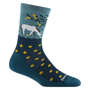 WOMEN'S SOCKS | WILD LIFE CREW-Socks & Footwear-DARN TOUGH-MEDIUM-DARK TEAL-Coriander
