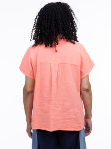 WOMEN'S S/S SHIRT | BOBBIE TOP-Top-SHANNON PASSERO-Coriander